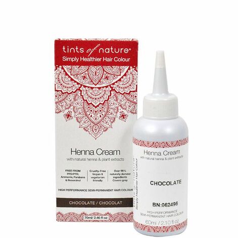 Tints Of Nature Henna Cream Hair Color Looduslik Poolpüsivärv Chocolate